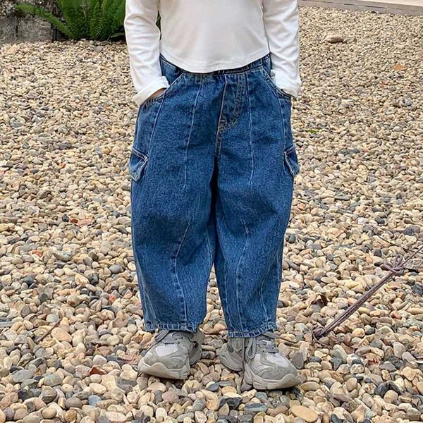kids pants autumn solid color loose cargo pants girls boys allmatch casual jeans l230518, Blue
kids pants autumn solid color loose cargo pants girls boys allmatch casual jeans l230518, Blue