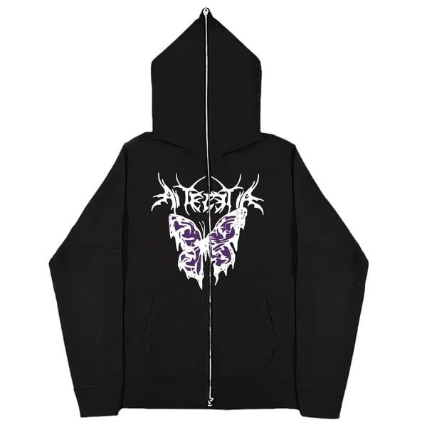 womens hoodies sweatshirts zip up jackets gothic style fleece women hip hop streetwear cardigan coats oversized casual 230724, Black
womens hoodies sweatshirts zip up jackets gothic style fleece women hip hop streetwear cardigan coats oversized casual 230724, Black