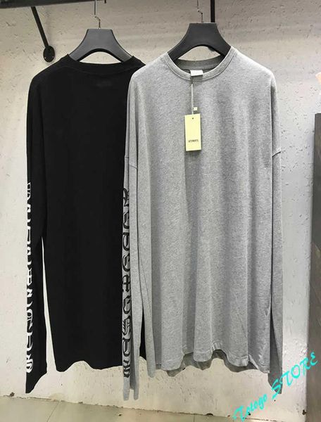 oversize gothic font long sleeve t-shirt men women cotton embroidered tee black gray vtm t shirts8488179, White;black
oversize gothic font long sleeve t-shirt men women cotton embroidered tee black gray vtm t shirts8488179, White;black