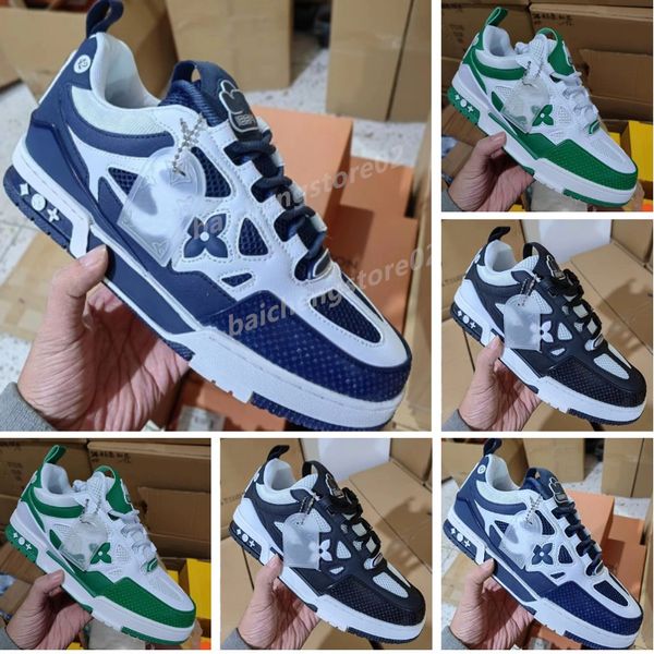 designer casual shoes men sneakers rubber platform trainers genuine leather sneaker multicolor lace-up skate shoes b2
designer casual shoes men sneakers rubber platform trainers genuine leather sneaker multicolor lace-up skate shoes b2