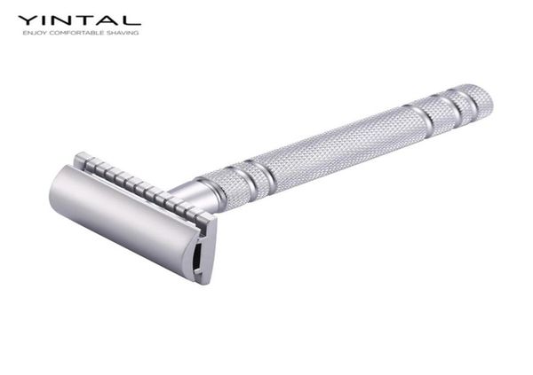 yintal 1 razor matte silver classic safety razor for shaving men quality brass copper handle double edge manual razors9733165
yintal 1 razor matte silver classic safety razor for shaving men quality brass copper handle double edge manual razors9733165