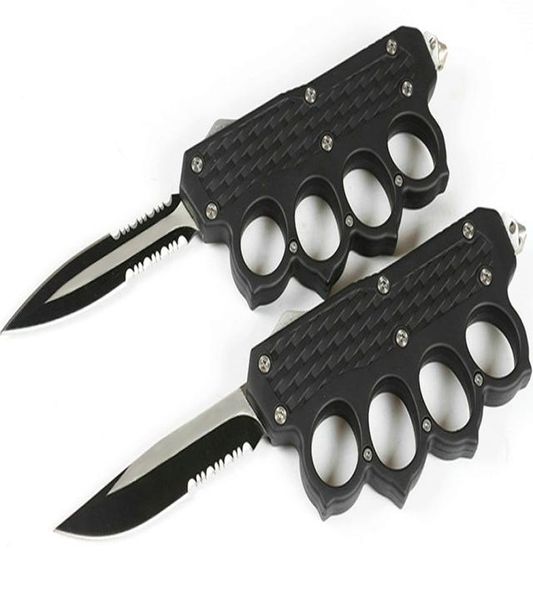 knuckle auto tactical knife 440c double actionsingle edge serrated blade edc pocket gift knives with nylon bag2023916
knuckle auto tactical knife 440c double actionsingle edge serrated blade edc pocket gift knives with nylon bag2023916