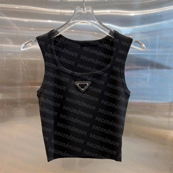 women sport knits vest summer breathable tank knitted yoga metal badge knit t shirt, White
women sport knits vest summer breathable tank knitted yoga metal badge knit t shirt, White