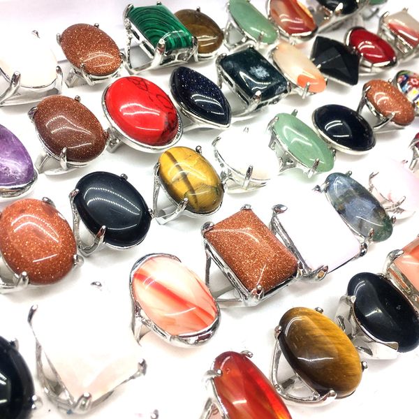 wholesale 50pcs stone rings for men women silver color vintage jewelry accessories with a display box, Golden;silver
wholesale 50pcs stone rings for men women silver color vintage jewelry accessories with a display box, Golden;silver