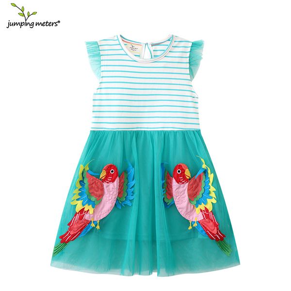 new girl's blue striped bird skirt summer european and american princess skirt mesh cotton girl's dress, Red;yellow
new girl's blue striped bird skirt summer european and american princess skirt mesh cotton girl's dress, Red;yellow