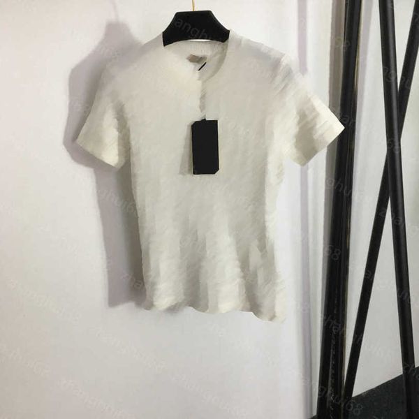 23ss womens designer clothing womens knits jacquard letter short sleeve sweater womens clothes a1, White
23ss womens designer clothing womens knits jacquard letter short sleeve sweater womens clothes a1, White