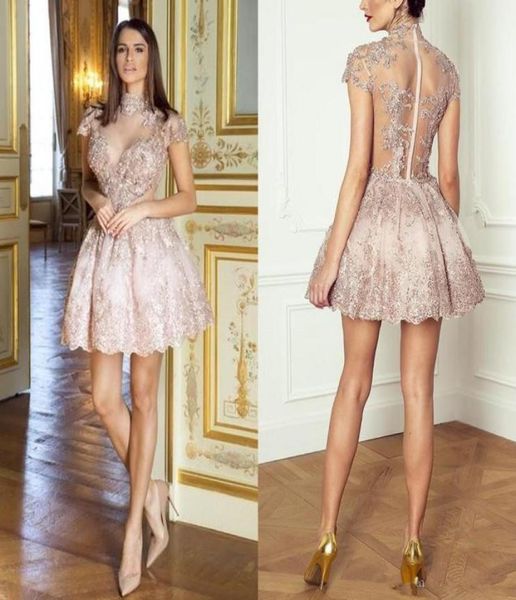 lovely blush pink ball gown short cocktail dresses high neck short sleeves with sequin beading see through middle east homecoming 5567800, Blue;pink
lovely blush pink ball gown short cocktail dresses high neck short sleeves with sequin beading see through middle east homecoming 5567800, Blue;pink