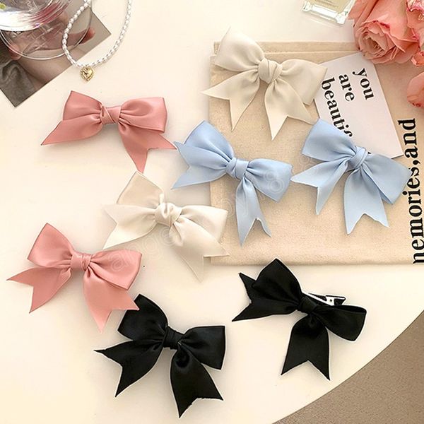 2pcs ribbon satin bow hair clips for girls kawii barrettes cute hair accessoires kids woman hairpins hairgrip, Slivery;white
2pcs ribbon satin bow hair clips for girls kawii barrettes cute hair accessoires kids woman hairpins hairgrip, Slivery;white