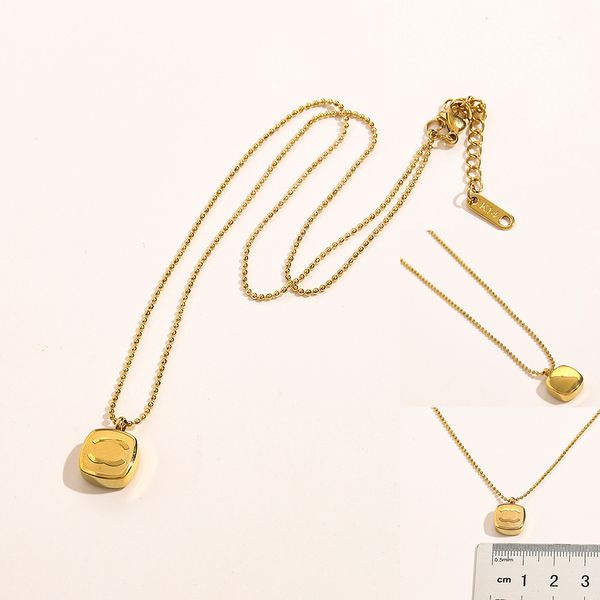 never fading 14k gold plated luxury brand designer pendants necklaces stainless steel double letter choker pendant necklace beads chain jewe, Silver
never fading 14k gold plated luxury brand designer pendants necklaces stainless steel double letter choker pendant necklace beads chain jewe, Silver