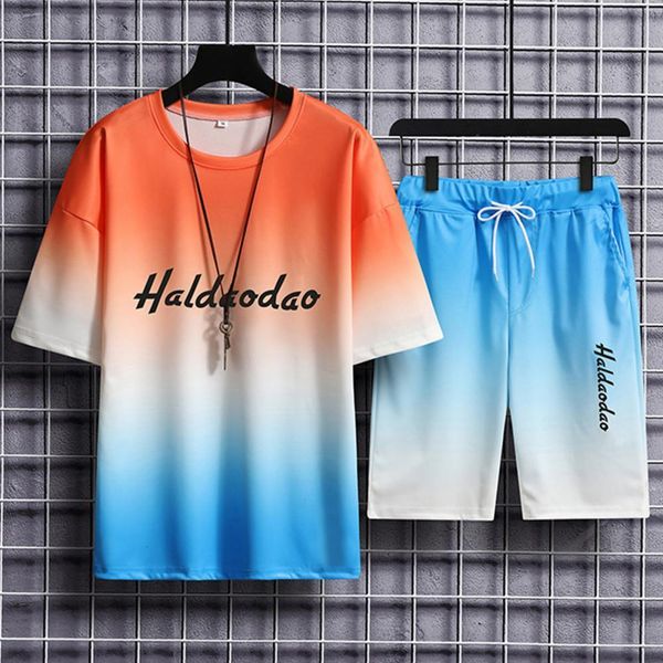 mens tracksuits 2pcsset summer men tracksuit set oneck short sleeve wide leg drawstring outfits gradient color tshirt shorts jogging suit 23, Gray
mens tracksuits 2pcsset summer men tracksuit set oneck short sleeve wide leg drawstring outfits gradient color tshirt shorts jogging suit 23, Gray