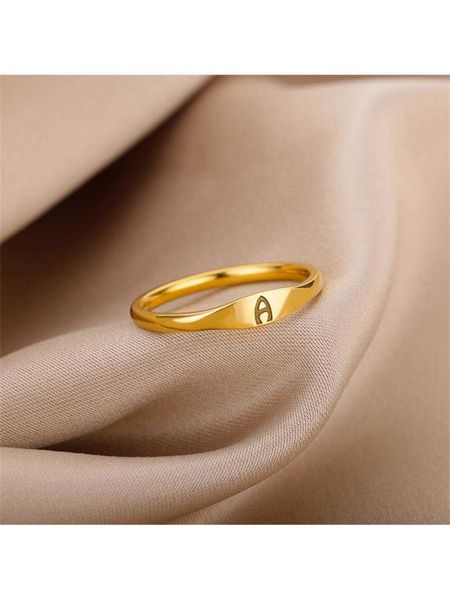 women's accessories 1pc women's stainless steel european american style simple alphabet ring fashion jewelry, Silver
women's accessories 1pc women's stainless steel european american style simple alphabet ring fashion jewelry, Silver