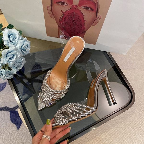 new season shoes gatsby sandal clear pvc party sandals stiletto heel crystals knot italy, Black
new season shoes gatsby sandal clear pvc party sandals stiletto heel crystals knot italy, Black