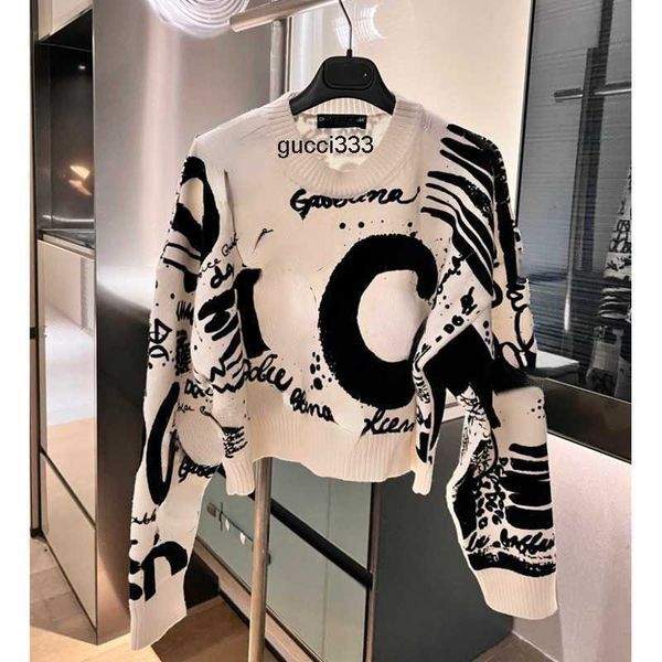 gabbanaly designer pullover round dg d sweater letter flocking loose dolcly weavers casual long sleeve neck g fashion top, White;black
gabbanaly designer pullover round dg d sweater letter flocking loose dolcly weavers casual long sleeve neck g fashion top, White;black