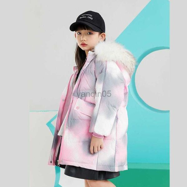 down coat cold winter new thicker down jacket big real fur collar fashion print warm parka children white duck down long coats wz977 hkd2307, Blue;gray
down coat cold winter new thicker down jacket big real fur collar fashion print warm parka children white duck down long coats wz977 hkd2307, Blue;gray