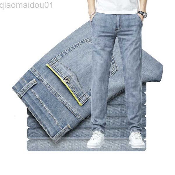 men's jeans mens jeans spring summer autumn brand fit straight cotton stretch classic business casual youth slim lightweight denim 2211, Blue
men's jeans mens jeans spring summer autumn brand fit straight cotton stretch classic business casual youth slim lightweight denim 2211, Blue