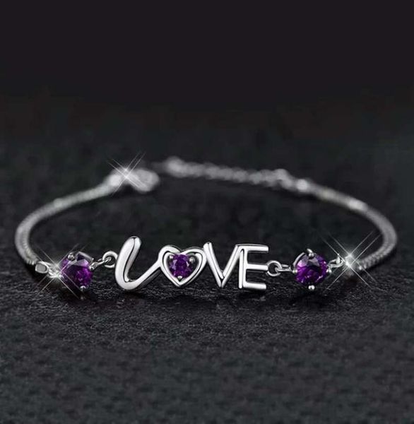 925 sterling silver jewelry crystal charms bracelet chain pulseras love letters vintage girl fashion new arrival7164602, Black
925 sterling silver jewelry crystal charms bracelet chain pulseras love letters vintage girl fashion new arrival7164602, Black