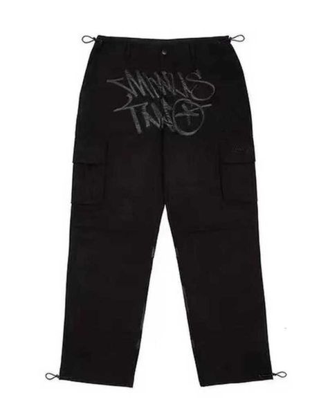 men's pants minus two cargo harajuku casual loose punk rock straight wide leg trouser streetwear y2k pant retro street trend overalls e, Black
men's pants minus two cargo harajuku casual loose punk rock straight wide leg trouser streetwear y2k pant retro street trend overalls e, Black