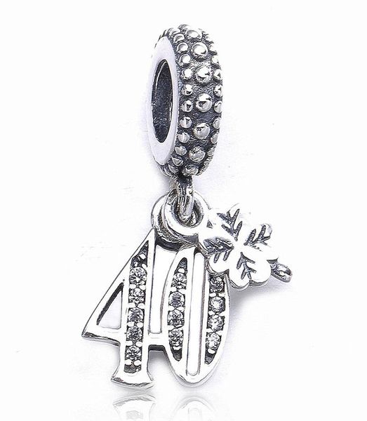new 100 real 925 sterling silver charm celebrate 40 years with crystal pendant beads for women gift fits european bracelets diy j4141537, Black
new 100 real 925 sterling silver charm celebrate 40 years with crystal pendant beads for women gift fits european bracelets diy j4141537, Black