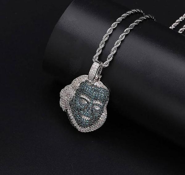 iced out franklin avatar pendant necklace with 60cm rope chain micro pave cubic zirconia simulated diamonds pendant6381933, Silver
iced out franklin avatar pendant necklace with 60cm rope chain micro pave cubic zirconia simulated diamonds pendant6381933, Silver