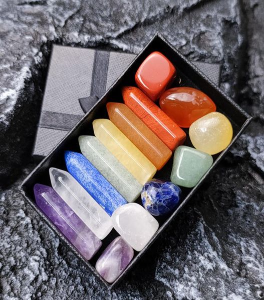7 chakra set reiki natural stone crystal stones ornaments polishing rock quartz yoga energy bead chakra healing art craft decorati9968593, Black
7 chakra set reiki natural stone crystal stones ornaments polishing rock quartz yoga energy bead chakra healing art craft decorati9968593, Black