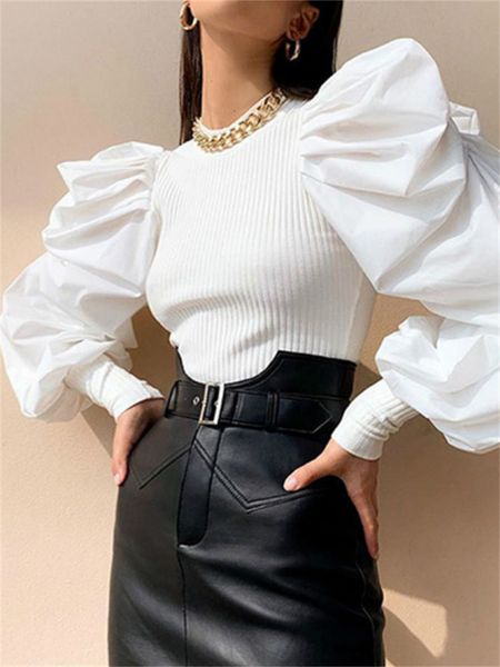 women's blouses shirts hirigin ol women ladies long puff sleeve blouse spring fall fashion elegant solid color female mujeres blusas ca, White
women's blouses shirts hirigin ol women ladies long puff sleeve blouse spring fall fashion elegant solid color female mujeres blusas ca, White