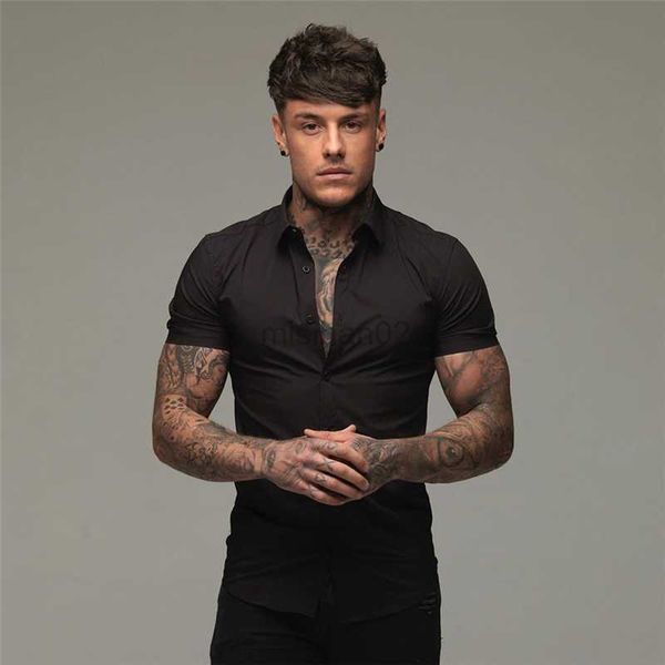 men's casual shirts summer fashion slim fit button short sleeve shirts men casual sportswear dress shirt hipster shirts fitness clothi, White;black
men's casual shirts summer fashion slim fit button short sleeve shirts men casual sportswear dress shirt hipster shirts fitness clothi, White;black