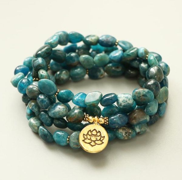 edothalia unshaped natural apatite stone 108 beads mala bracelet for women men lovers yoga meditation bracelet y2008103058728, Black
edothalia unshaped natural apatite stone 108 beads mala bracelet for women men lovers yoga meditation bracelet y2008103058728, Black