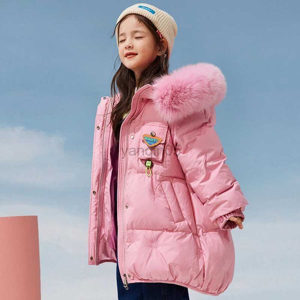down coat new children's down jacket girls pink fluorescent hooded warm thick duck down coat cold winter clothing big fur collar hkd230, Blue;gray
down coat new children's down jacket girls pink fluorescent hooded warm thick duck down coat cold winter clothing big fur collar hkd230, Blue;gray