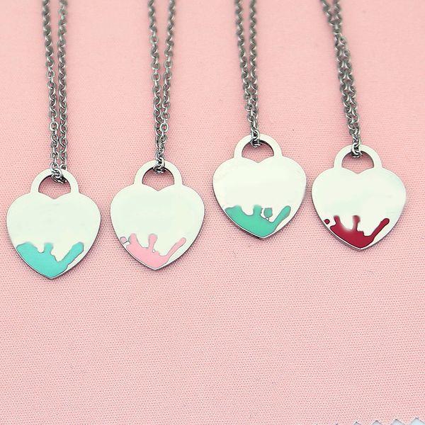 heart pendant necklace female stainless steel couple big blue jewelry for neck gift for femlae accessories wholesale, Silver
heart pendant necklace female stainless steel couple big blue jewelry for neck gift for femlae accessories wholesale, Silver
