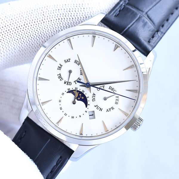 casual men's watch automatic mechanical 9100 movement zero fault watch waterproof gift watch leather watch luxury watch, Slivery;brown
casual men's watch automatic mechanical 9100 movement zero fault watch waterproof gift watch leather watch luxury watch, Slivery;brown