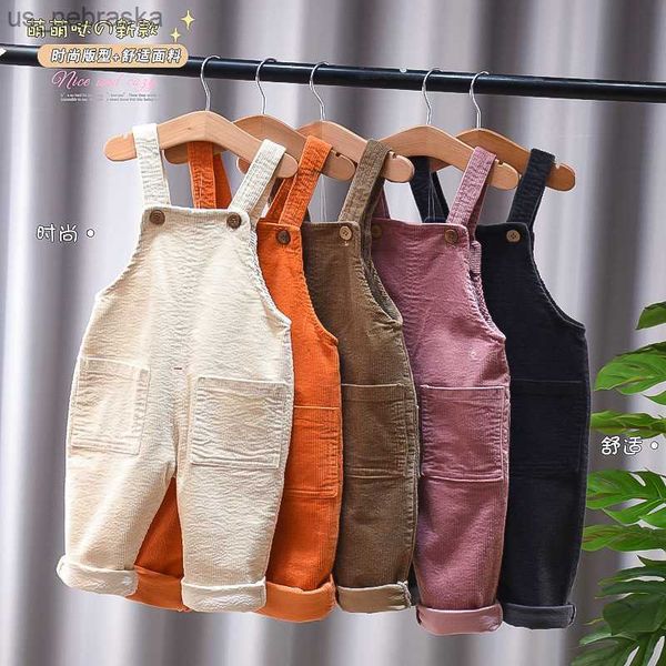 corduroy baby pants denim suspenders trousers boys girls baby bell bottoms toddler pants l230518, Blue
corduroy baby pants denim suspenders trousers boys girls baby bell bottoms toddler pants l230518, Blue