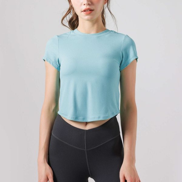 lu-32 women short sleeve shirts designer new high elasticity thread yoga suit short fit short sleeve t-shirt quick drying breathable fitness
lu-32 women short sleeve shirts designer new high elasticity thread yoga suit short fit short sleeve t-shirt quick drying breathable fitness