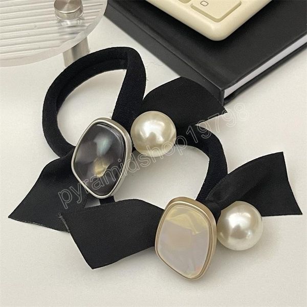 new pearl hairband hair rope women's tie ponytail string simple rubber band hair accessories, Slivery;white
new pearl hairband hair rope women's tie ponytail string simple rubber band hair accessories, Slivery;white