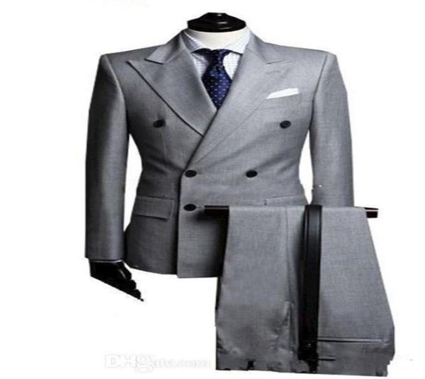 new doublebreasted side vent light grey groom tuxedo peak lapel groomsmen mens wedding tuxedos prom suits jacketpants 7103108419, Black;gray
new doublebreasted side vent light grey groom tuxedo peak lapel groomsmen mens wedding tuxedos prom suits jacketpants 7103108419, Black;gray