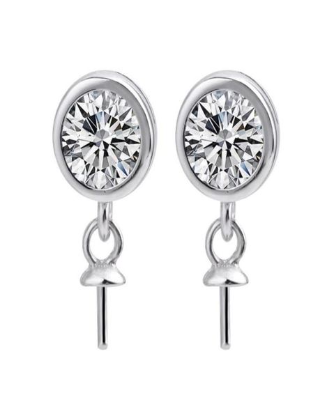 elegant classic round zircon earring pearl mounts 925 sterling silver findings fine jewelry making 5 pairs9371451, Slivery;crystal
elegant classic round zircon earring pearl mounts 925 sterling silver findings fine jewelry making 5 pairs9371451, Slivery;crystal