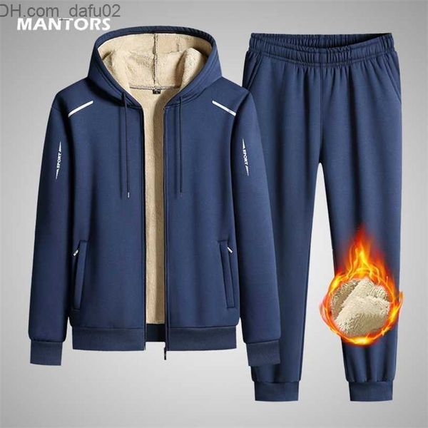 men's tracksuits men hooded fleece tracksuit casual set winter thicken warm 2 pieces brand 's sports suit jacket pants outerwear 2, Gray
men's tracksuits men hooded fleece tracksuit casual set winter thicken warm 2 pieces brand 's sports suit jacket pants outerwear 2, Gray