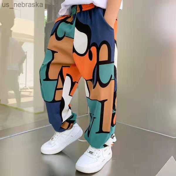 2022 new boys print casual pants summer graffiti designer print sweatpants thin long pant teenage kids boys clothes for 212 y l230518, Blue
2022 new boys print casual pants summer graffiti designer print sweatpants thin long pant teenage kids boys clothes for 212 y l230518, Blue