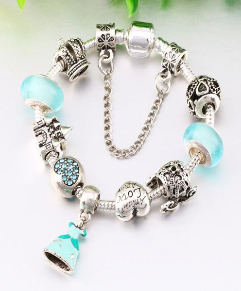 diy strands bracelet light blue dispersion bead and princess skirt pendant jewelry whole4765123, Black
diy strands bracelet light blue dispersion bead and princess skirt pendant jewelry whole4765123, Black