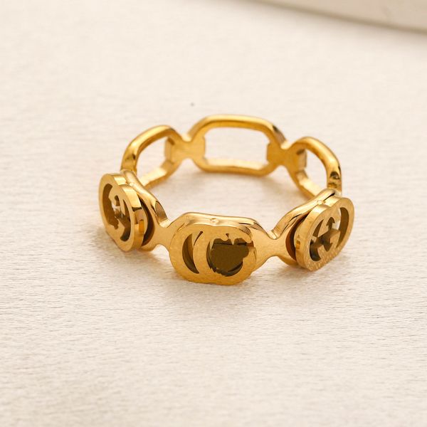 18k gold-plated ring engagement love wedding ring designer jewelry 2023 new luxury stainless steel no fade ring summer women brand jewelry, Silver
18k gold-plated ring engagement love wedding ring designer jewelry 2023 new luxury stainless steel no fade ring summer women brand jewelry, Silver