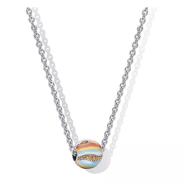 2023 new planet pendant necklace for women luxury engagement party jewelry gift designer diy fit pandora necklace with box, Silver
2023 new planet pendant necklace for women luxury engagement party jewelry gift designer diy fit pandora necklace with box, Silver