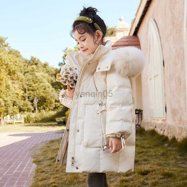 down coat girls' down jacket 2023 new children's mid length westernized winter mid to large children's thickened jacket hkd23, Blue;gray
down coat girls' down jacket 2023 new children's mid length westernized winter mid to large children's thickened jacket hkd23, Blue;gray