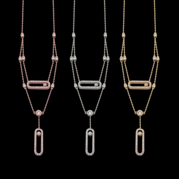 french fashion pendant long necklace messik move uno diamonds women earrings luxury wedding designer jewelry mes-014, Silver
french fashion pendant long necklace messik move uno diamonds women earrings luxury wedding designer jewelry mes-014, Silver