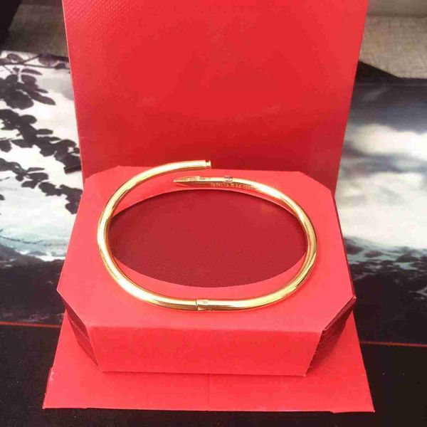 classic bangles designer gold silver nail bracelet steel cuff fashion bangle nlay diamond bracelets womens mens love jewelry c777 red box2be, Black
classic bangles designer gold silver nail bracelet steel cuff fashion bangle nlay diamond bracelets womens mens love jewelry c777 red box2be, Black
