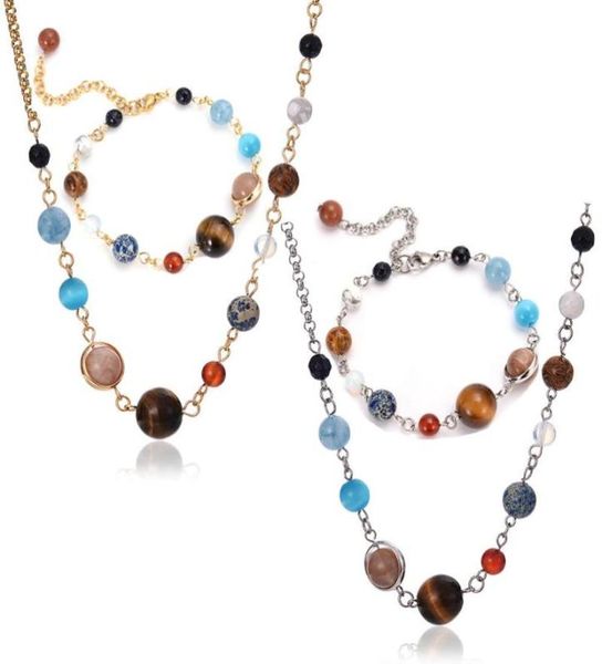 earrings necklace design 9 planets in solar system beaded stones link chain necklaces bracelets jewelry set6086277, Silver
earrings necklace design 9 planets in solar system beaded stones link chain necklaces bracelets jewelry set6086277, Silver