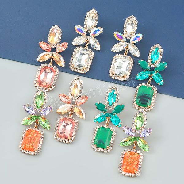 trend metal glass rhinestone geometric dangle earrings summer party new statement earrings women's jewelry, Silver
trend metal glass rhinestone geometric dangle earrings summer party new statement earrings women's jewelry, Silver