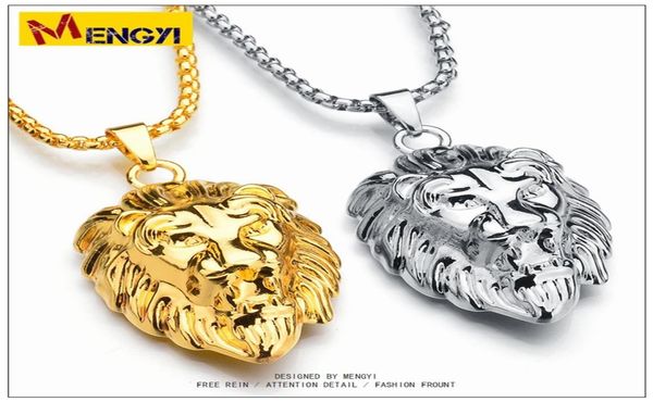 hip hop jewelry big lion head pendant gold color figaro chain for men kpop statement necklace collier whole gold chains fo6306116, Silver
hip hop jewelry big lion head pendant gold color figaro chain for men kpop statement necklace collier whole gold chains fo6306116, Silver
