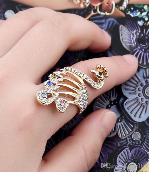 creative chic band rings for women crystal diamond alloy gold plated peacock ring jewelry accessories whole8001423, Silver
creative chic band rings for women crystal diamond alloy gold plated peacock ring jewelry accessories whole8001423, Silver