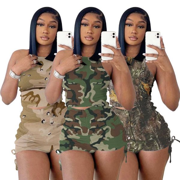 women designer summer ribbed tracksuits outfits two piece sets sleeveless and shorts camoufalge sweatsuits outwork camo sports suits, Gray
women designer summer ribbed tracksuits outfits two piece sets sleeveless and shorts camoufalge sweatsuits outwork camo sports suits, Gray