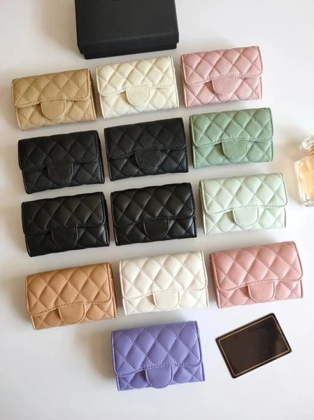 luxury c fashion designer women card holder fold flap classic pattern caviar lambskin casual black woman small mini wallet lady purses color, Brown;gray
luxury c fashion designer women card holder fold flap classic pattern caviar lambskin casual black woman small mini wallet lady purses color, Brown;gray