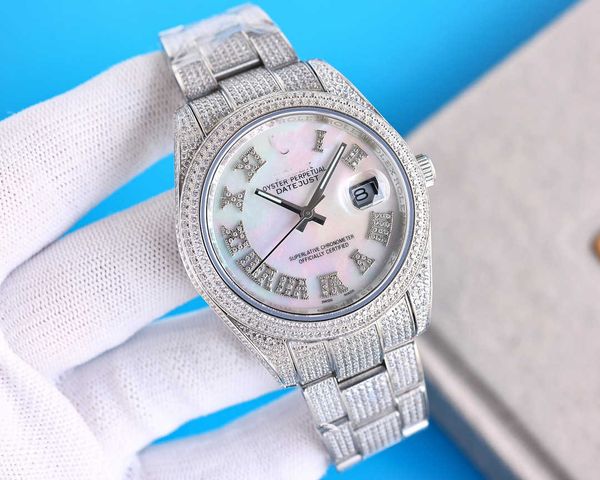 luxury oyster perpetual watch for men olex 41mm 14q5 jasonoo7 ladies brand full diamond uhr dial iced out montre sapphire with box, Slivery;brown
luxury oyster perpetual watch for men olex 41mm 14q5 jasonoo7 ladies brand full diamond uhr dial iced out montre sapphire with box, Slivery;brown